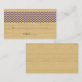 パープ素朴ラシボ結婚ン座席表 プレイスカード (正面/裏面)