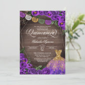 パープ素朴ルバラグリッターガウンフィエスタキンセニェラ 招待状 (スタンド正面)