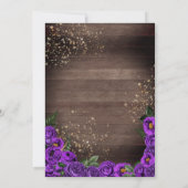 パープ素朴ルバラグリッターガウンフィエスタキンセニェラ 招待状 (裏面)