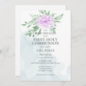 パープ素朴ルバラユーカリ第1回聖餐会 セーブザデート (正面/裏面)