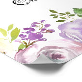 パープ素朴ルバラ結婚フローラ式の席 ポスター (角)