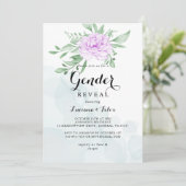 パープ素朴ルバラ葉・グリーンリー・ジェンダー・リビール 招待状 (スタンド正面)