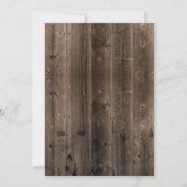 パープ素朴ルフローラフレエレガントームバ結婚ン 招待状 (裏面)