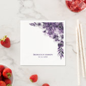 パープ素朴ルフローラ結婚ズ スタンダードカクテルナプキン (インサイチュ)