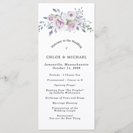 パープ素朴ルフローラDIY結婚's プログラム (正面)