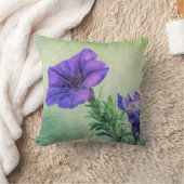 パープ絵を描ルペチュニア装飾用クッション クッション (ブランケット)