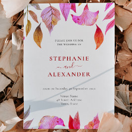 パープ葉ル結婚QRコード招待状 招待状