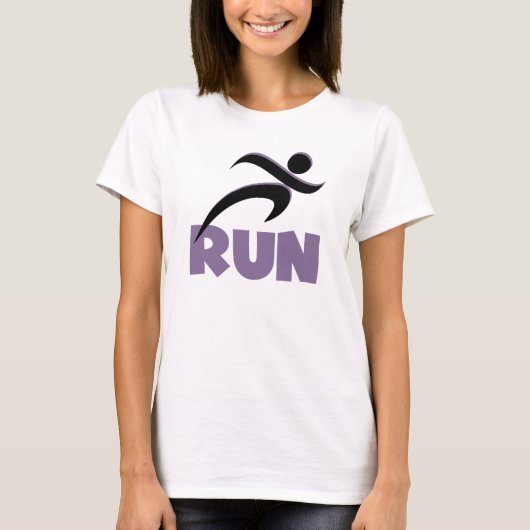 パープ走ル走フィットネス Tシャツ (正面)