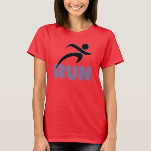 パープ走ル走フィットネス Tシャツ (正面)