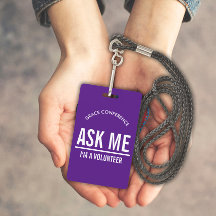 パープ頼リ私はボランティIDバッジだ