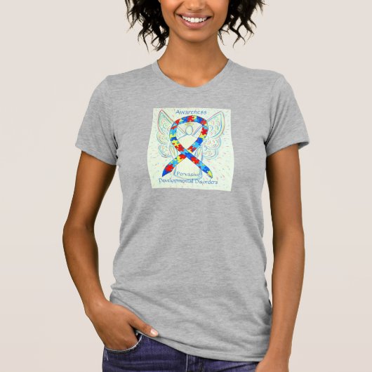 パーベイブ発達障害リボンシャツ Tシャツ (正面)