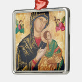 パーペチュアルアイコ救済ンの我々のヴァージンメアリーアート メタルオーナメント (左)