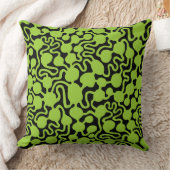 パーペチュアルアントファームv2 - Martian Green on Black クッション (ブランケット)