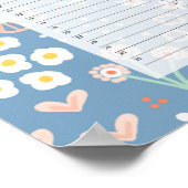 パーペチュアルエヴァグリーン誕生日カレンダーカトリンレッグ ポスター (角)