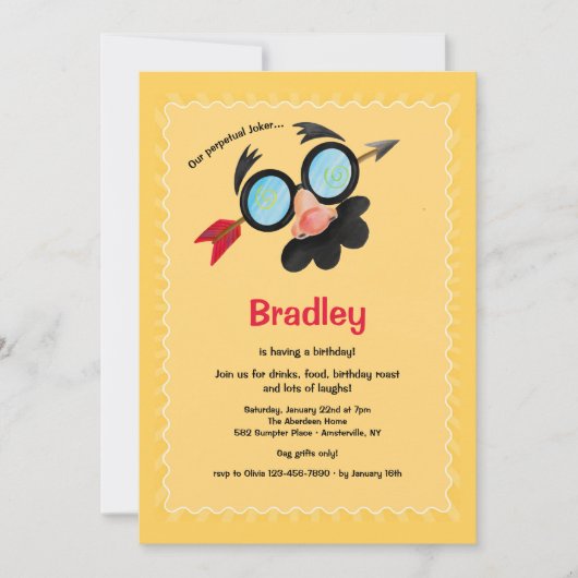 パーペチュアルジョーカー誕生日パーティー 招待状 (正面)