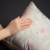 パーペンネルダスティピンクミントグリーンパターンモリス 枕カバー