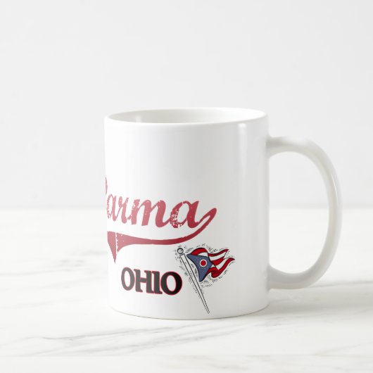 パーマオハイオ州都市クラシック コーヒーマグカップ (右)