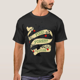 パーマカルチャーフードフォレストオーチャードガーデン Tシャツ