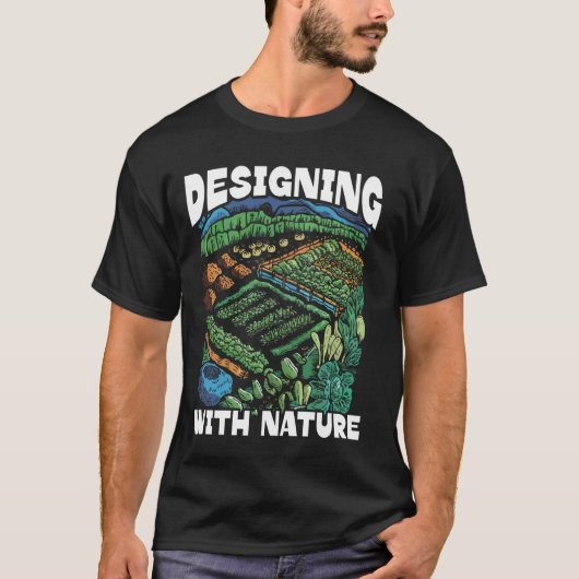 パーマカルチャー農家農業園芸都市Fa Tシャツ (正面)