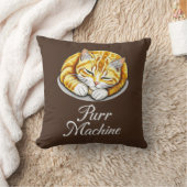パーマシーンかわいいジンジャーキャット クッション (ブランケット)