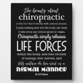 パーマー引用文 – ザ美しいについてカイロプラクティック フォトプラーク (正面)