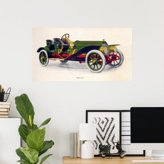 パーマー歌手の自動車広告, 1909 ポスター (ホームオフィス)