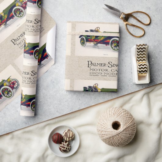 パーマー歌手の自動車, 1909パターン ラッピングペーパー (クラフト)