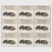 パーマー歌手の自動車, 1909パターン ラッピングペーパー (フラット)