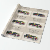 パーマー歌手の自動車, 1909パターン ラッピングペーパー (アンロールド)