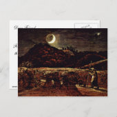 パーマー・サミュエルの月明かりの中のコーンフィールド ポストカード (正面/裏面)