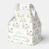 パーミニマルテ素朴アCookieパターン赤ちゃんシャワー フェイバーボックス (裏面サイド)
