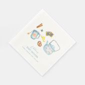 パーミニマルテ素朴ークッキー赤ちゃんシャワー スタンダードランチョンナプキン (角)