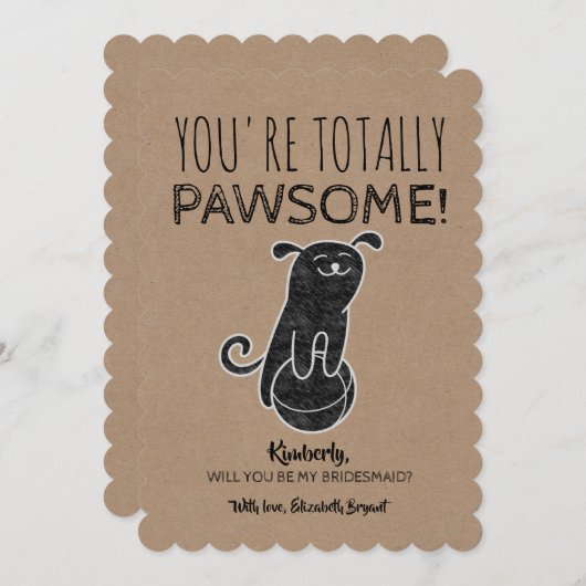 パームおもしろいの花嫁の提案 招待状 (正面/裏面)