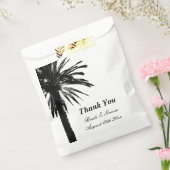 パームかわいらしツリービーチ結婚式党の好意バッグ フェイバーバッグ (封をした状態)
