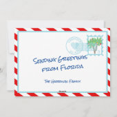 パームすてきツリーズトロピカルホリデーグリーティング シーズンカード (裏面)