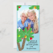 パームすてきツリーズホリデーグリーティングカード シーズンカード (正面)