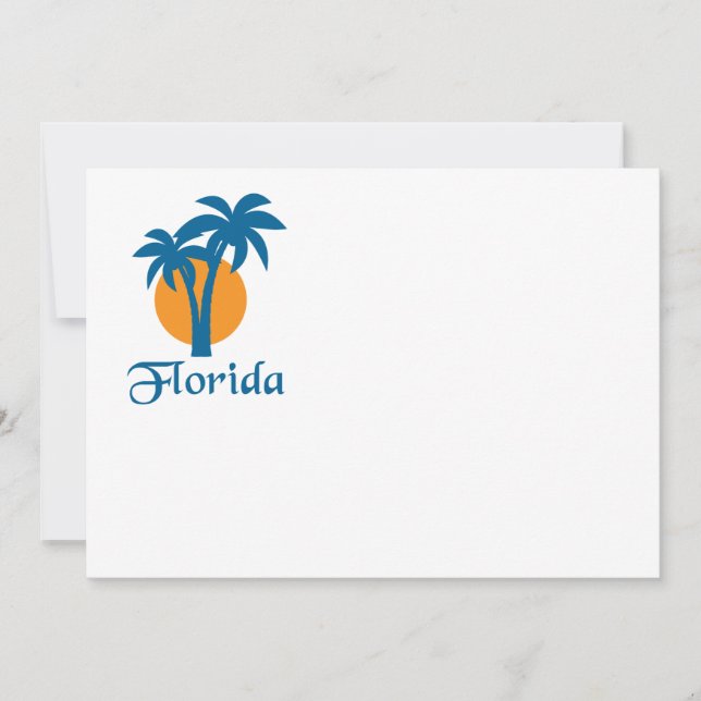 パームとオレンジ色の太陽 (正面)