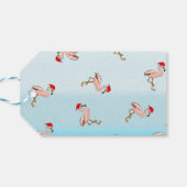 パームとフラミンゴスのトロピカルクリスマス ギフトタグ (裏面横)