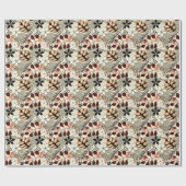 パームとモンステラ葉の、熱帯 ラッピングペーパー (フラット)