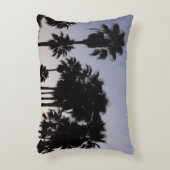 パームと夕暮れトロピカルシーン アクセントクッション (正面(垂直))