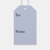 パームと夕暮れトロピカルシーン ギフトタグ (裏面)