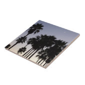 パームと夕暮れトロピカルシーン タイル (側面)