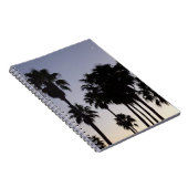 パームと夕暮れトロピカルシーン ノートブック (右側)