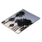 パームと夕暮れトロピカルシーン ノートブック (左側)