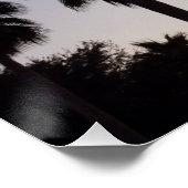 パームと夕暮れトロピカルシーン ポスター (コーナー)