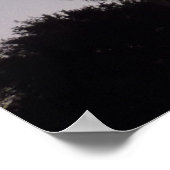 パームと夕暮れトロピカルシーン ポスター (角)