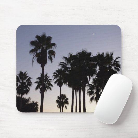 パームと夕暮れトロピカルシーン マウスパッド (マウス)