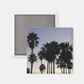 パームと夕暮れトロピカルシーン マグネット (正面/裏面)