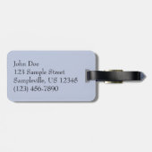 パームと夕暮れトロピカルシーン ラゲッジタグ (裏面横)