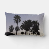 パームと夕暮れトロピカルシーン ランバークッション (裏面)